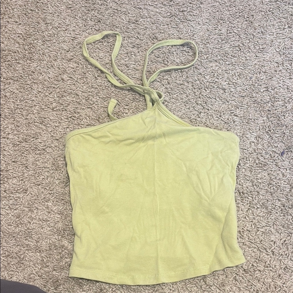 Green Halter Top